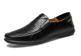 LUODENGLANG Men’s Loafers Size 9.5 – Genuine Leather Slip-On Casual Shoes - $34.90
