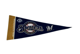 Vtg Milwaukee Brewers 2004 MLB Mini Pennant 9in x4in Felt Banner Flag Baseball - £11.18 GBP