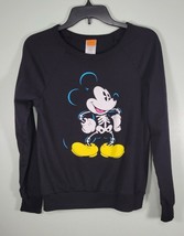 Disney Large Mickey Mouse Skeleton Sweatshirt Sweater Black Jerry Leigh - £10.46 GBP