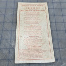 Vintage Ephemera Improved Order Of Red Men Odes Paper 1920s - $192.54 MXN