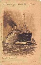 Dampfer Cincinnati Steamer Ship Ocean Liner Hamburg Amerika Line 1911 postcard - £7.75 GBP