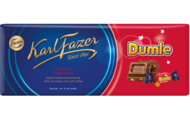 Karl Fazer Dumle milk chocolate with soft toffee 10 Bars 2kg 70oz - £50.61 GBP