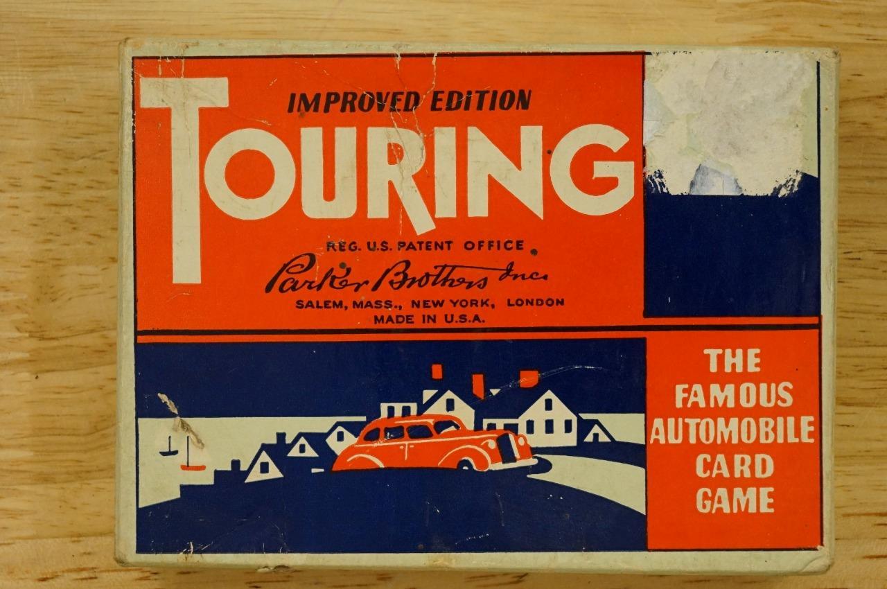 Vintage Toy Parker Brothers Touring Automobile Card Game Early Improved Edition - £10.30 GBP