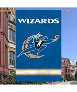 Washington Wizards NBA Banner 44&quot; x 28&quot; Navy Blue Team Logo Applique Flag - £11.15 GBP