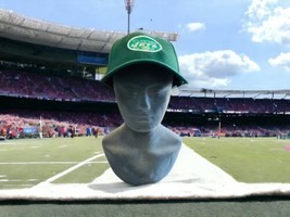 New York Jets NFL Football Green Adjustable Back Strap Wool/Acrylic Cap Hap - £8.92 GBP