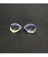 Amazing Multi-color Mystic Quartz, Pear Cut in Pair for earrings or neck... - £11.76 GBP