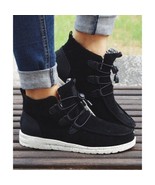 Black Laced-Front Casual boots - $36.47
