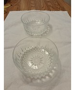 Arcoroc France Starburst Diamond Pattern Clear Glass Bowl 5&quot; Replacement... - £11.33 GBP