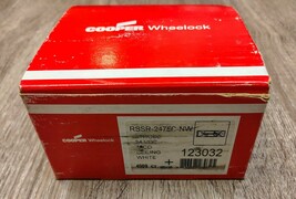 Cooper Wheelock RSSR-2475C-NW Remote Strobe Fire Alarm 24VDC 75cd White ... - $37.99