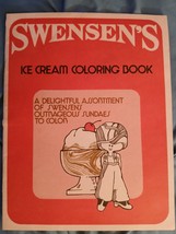 Vintage Swenson&#39;s Ice Cream Coloring Book - £28.42 GBP