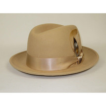 Men Bruno Capelo Hat Australian Wool Crushable Center Dent Florence FL522 Tan image 3