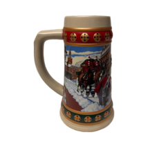 Vintage Anheuser-Busch 1993 Hometown Holiday Budweiser Beer Stein Beer Mug - £28.24 GBP
