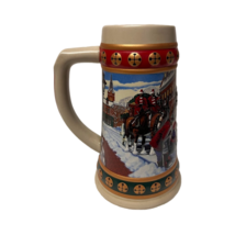 Vintage Anheuser-Busch 1993 Hometown Holiday Budweiser Beer Stein Beer Mug - £28.94 GBP