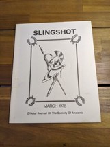 Slingshot March 1978 Official Journal Of The Society Of Ancients - £15.81 GBP