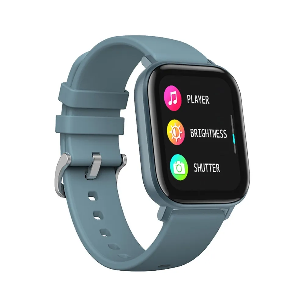 2021 New P8  Smart Watch Fitness Heart Rate Touch-Screen IPX7 Waterproof Bluetoo - £148.52 GBP