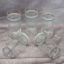 Pfaltzgraff Sunrise Tumblers Glasses 6-1/4&quot; Tall  Lot of 5 - $58.79