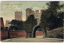 Postcard Potter Gate Arch Lincoln Lincolnshire England UK - £3.13 GBP
