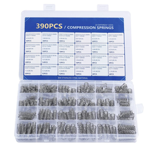 Stainless Steel Compression Springs Assortment Kit, 390 Pcs, 24 Sizes - $393.97 MXN