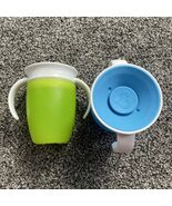 2 Munchkin Inc Sippy Training Cups Dual Handle 360 Degree 7oz Heart 2014 - €12,86 EUR