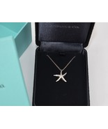 Tiffany & Co. Elsa Peretti Platinum Diamond Starfish Pendant Necklace 18" - $3,560.38 CAD