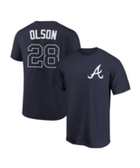 Matt Olson T-Shirt Atlanta Braves Player Name &amp; Number Soft Jersey Tee - $373.29 MXN