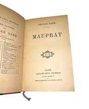 George Sand Mauprat 1927 French Edition Hardcover Calmann-Lévy Antique Book image 7