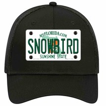 Snowbird Florida Novelty Black Mesh License Plate Hat - $28.99