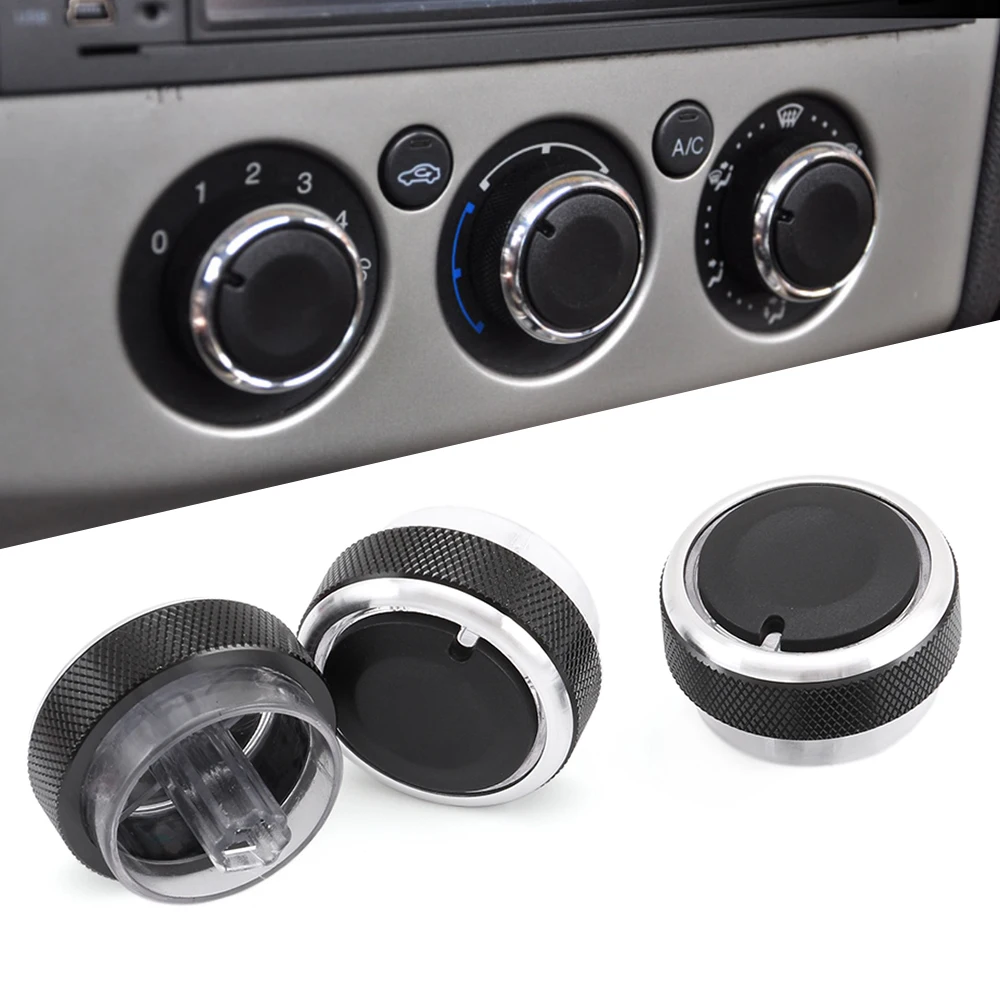 3pcs Car Air Conditioning knob Installation heat control Switch AC Knob for FORD - £10.48 GBP+