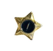 Vintage Boy Scout Service Star Pin for Year 1 Blue Enamel Ballou - £6.84 GBP