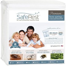 SafeRest Premium 9&quot; Thick Box Spring Encasement - Waterproof -, Queen - £38.52 GBP