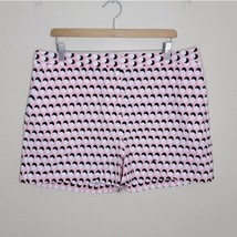 Nordstrom 1901 | Pink Black White Circle Dot Print Shorts womens size 14 - £16.99 GBP