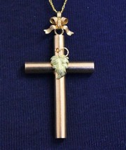 Late 19h Century French Solid 18K Gold Intricate Cross Pendant Jewel UNIQUE - $653.40