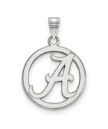 REAL Sterling Silver LogoArt University of Alabama Small Pendant In Circle - £43.13 GBP