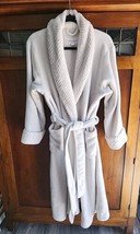 Carole Hochman Long White Plush M Robe Pockets Belted Wrap Comfy Soft  - £17.03 GBP