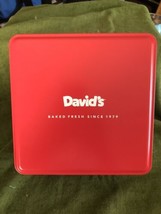 Davids Baked Fresh Since 1979 Red Square Tin 2022 - £9.90 GBP