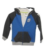 Toughskins Boys&#39; Raglan Long Sleeve Hoodie Graphite Heather New - $171.16 MXN