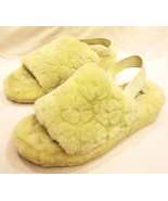 UGG Slide Slippers Fluff Yeah Lamb Fur Throughout Size- 9 Pollen - $49.00