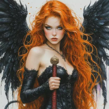 Fallen Angel Warrior, Protector of Justice Spirit Companion, Spirit Bind... - $59.99