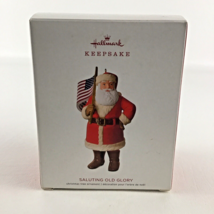 Hallmark Keepsake Christmas Tree Ornament Saluting Old Glory Santa Flag ... - $24.70