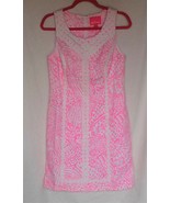 NWT Lilly Pulitzer MACFARLANE STRETCH SHIFT DRESS Pelican Pink Sea Cups ... - $197.67 CAD