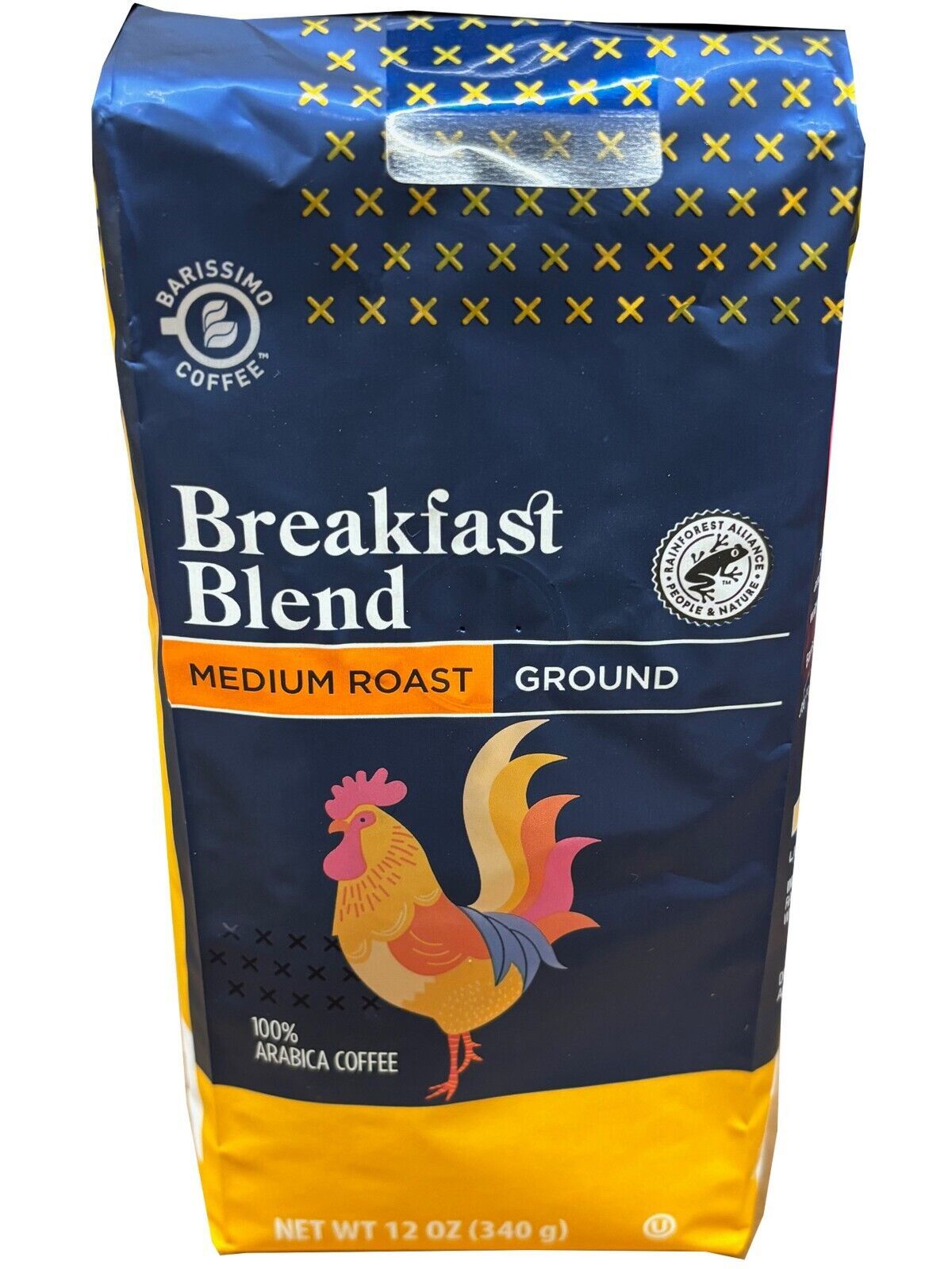 BARISSIMO BREAKFAST BLEND MEDIUM ROAST GROUND COFFEE 12-0Z BAG - $11.75