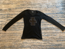 GIII Women&#39;s University of Idaho Vandals Top, Black, Large Sheer Stripes - $13.65 CAD