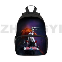 Hot 3D Print Anime Bleach Backpacks 12/16 Inch Mini Cartoon Kindergarten Kids Sc - £62.90 GBP