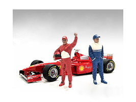 Racing Legends 90&#39;s Figures A B Set of 2 for 1/18 Scale Models American Diorama - £26.90 GBP