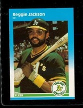 Vintage 1987 Fleer Baseball Trading Card U-49 Reggie Jackson Oakland Athletics - £7.90 GBP
