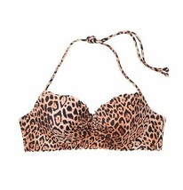 Victoria’s Secret Zuma Demi Swim Top 38C Leopard NEW Bikini Top  - £23.62 GBP