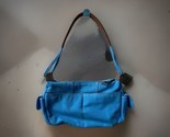 Sonoma Womens Blue Canvas Double Handled Zippered Tote Hand Bag nwt - £15.05 GBP