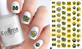 Michigan Wolverines Nail Decals (Set of 54) - £3.93 GBP