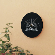 Acrylic Wall Clock - Explore Mountain Range Design - Durable and Lightweight - T - £38.09 GBP+