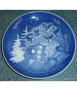 B &amp; G Copenhagen Flow Blue Plate 1981 Jule After Christmas Gift Peace De... - $345.31 MXN